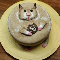 hamster birthday cake 