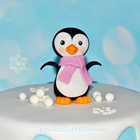 Winter penguins cake.