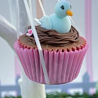 Birds and Flowers cupcakes