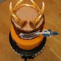 Bow hunter's birthday cake