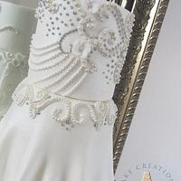 Diamonds & Pearls Wedding Dress