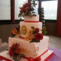Cristmas wedding cake