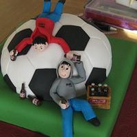Football "hooligan" cake