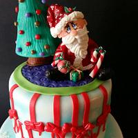Christmas Birthday cake for Melina / Μελίνα