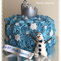 Rosette frozen cake