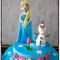 Frozen kingdom cake