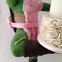 "Rosie" the cake decorating ninja turtle