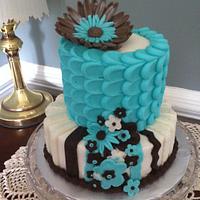 my first tiered cake