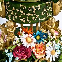 Hand painted baroque cake
