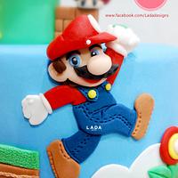 Mario sugar cake topper