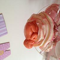 My First Baby Bump Cake & Cupcakes - Baby Girl