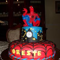 spiderman cake