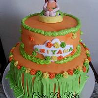 Hawaiian themed cake 