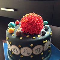 Birthday cake for an astrologist