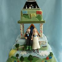 Glastonbury Festival Wedding Cake