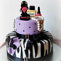 Fashion zebra cake 