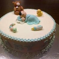 Baby shower cake (www.facebook.com/s.delicacy)