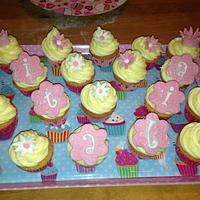 Christening cupcakes 