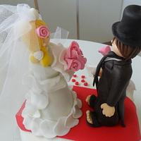 Wedding Anniversary cake topper