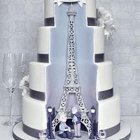 A very Parisian Wedding Cake.