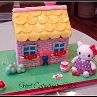Hello Kitty House Cake