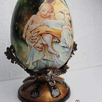 Painted sugar egg