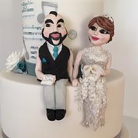 Unconventional wedding cake 