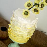 Sunflowers Frill Cake