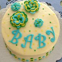 Lemon-Lime Baby Shower cake
