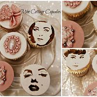 Vintage Hollywood cupcakes