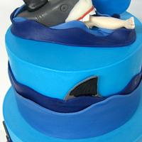 Black fin Shark summer cake