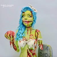 pin-up style zombie