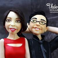 TV host as sugar figurines