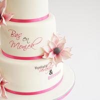 Wedding Cake with painted words