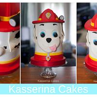 Paw Patrol tower character cake