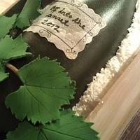 Leaving cake for a wine buff