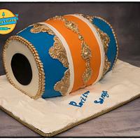 Dhol Cake (Traditional Indian drum)