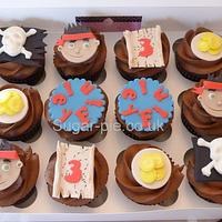 Jake & the Neverland pirate cupcakes