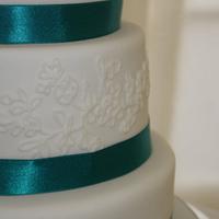 Floral Trail Wedding Cake