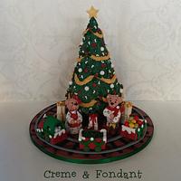 Christmas  tree  cake.