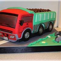 Truck birthday cake