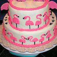 30 One-legged flamingos