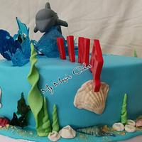 Dolphin cake for Dimi