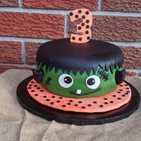  Frankenstein Birthday Cake for Carlos