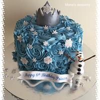 Rosette frozen cake