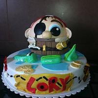 Pirate cake for Lorenzo 