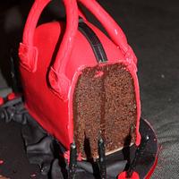 Red Handbag cake