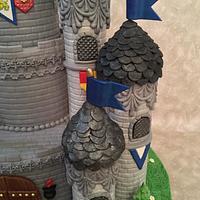 Castle Cake with Dragon