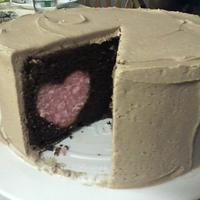 Tutorial my way for hearts inside cake