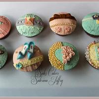 Vintage style cupcakes